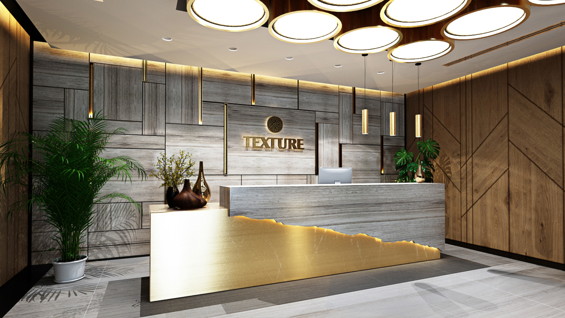 Texture Office | Commercial office interior fit-out and MEP works featuring modern workplace design and professional office spaces in Dubai | Reception